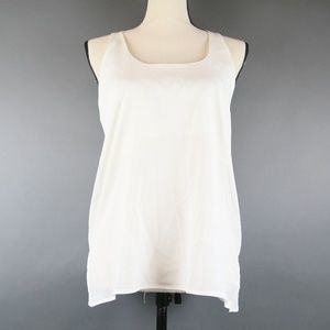 Veronicam White Tank Top Size S